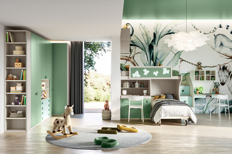 Dettagli cameretta moderna